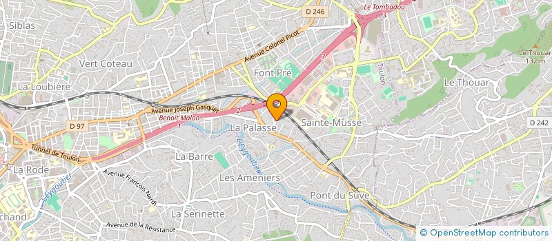 localisation de l'entreprise MONSIEUR STEPHANE RAGGIOLI  TOULON