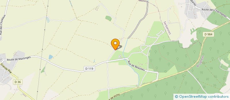 localisation de l'entreprise MONSIEUR STEPHANE RAMBEAUD  BIOZAT