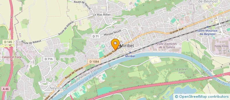 localisation de l'entreprise MONSIEUR STEPHANE RANNOU à MIRIBEL