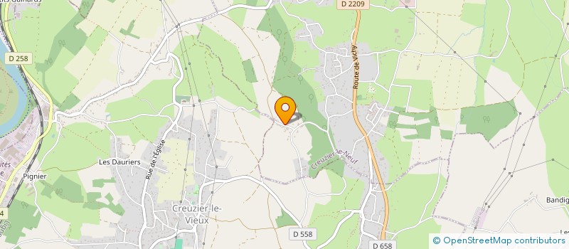 localisation de l'entreprise MONSIEUR STEPHANE RASPATI  CREUZIER-LE-NEUF