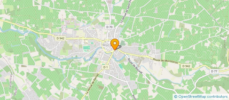 localisation de l'entreprise MONSIEUR STEPHANE RATINAUD  MAZAN