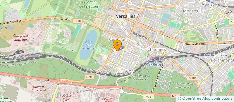 localisation de l'entreprise MONSIEUR STEPHANE RAULT à VERSAILLES