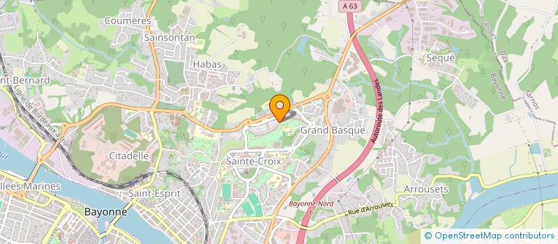 localisation de l'entreprise MONSIEUR STEPHANE RAVARY  BAYONNE