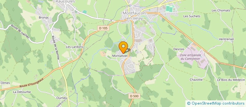 localisation de l'entreprise MONSIEUR STEPHANE RAYNAUD  MONTFAUCON-EN-VELAY