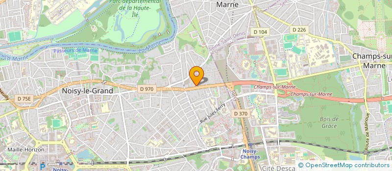 localisation de l'entreprise MONSIEUR STEPHANE REBILLON à NOISY-LE-GRAND