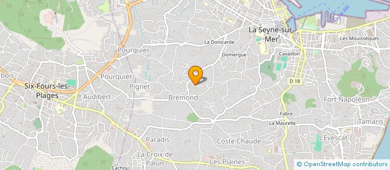 localisation de l'entreprise MONSIEUR STEPHANE REGGIANI  LA SEYNE-SUR-MER