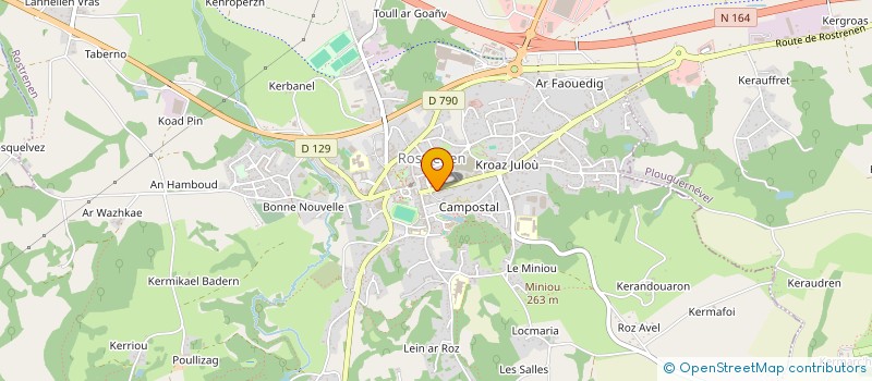 localisation de l'entreprise MONSIEUR STEPHANE REGNAULT  ROSTRENEN