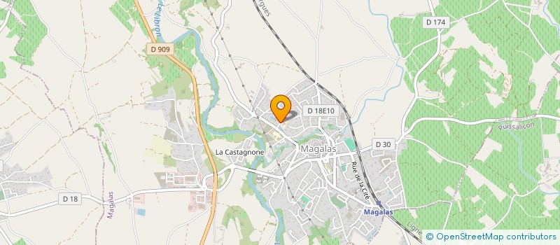 localisation de l'entreprise MONSIEUR STEPHANE REIX à MAGALAS