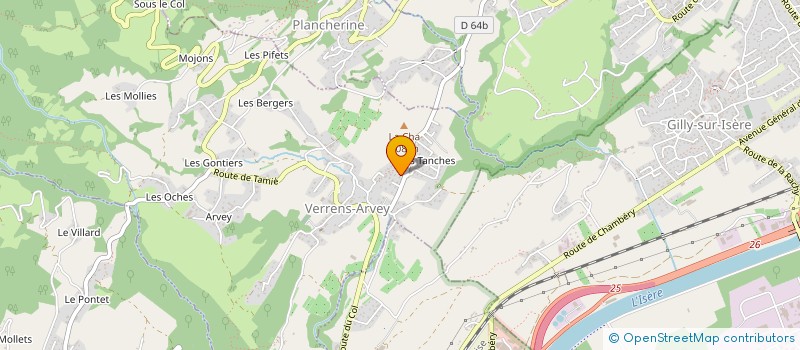 localisation de l'entreprise MONSIEUR STEPHANE REOCREUX à VERRENS-ARVEY