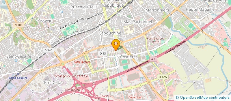 localisation de l'entreprise MONSIEUR STEPHANE REROLLE  NIMES