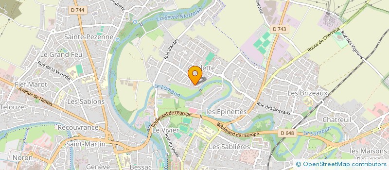 localisation de l'entreprise MONSIEUR STEPHANE REULIER  NIORT