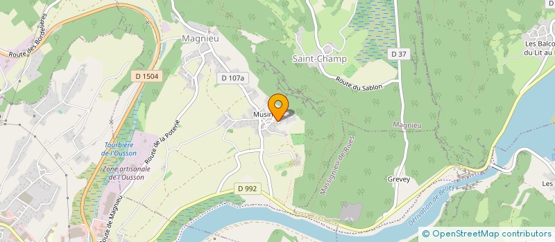 localisation de l'entreprise MONSIEUR STEPHANE REVERAND  MAGNIEU