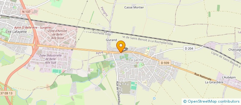 localisation de l'entreprise MONSIEUR STEPHANE RICHARD  LA JARNE