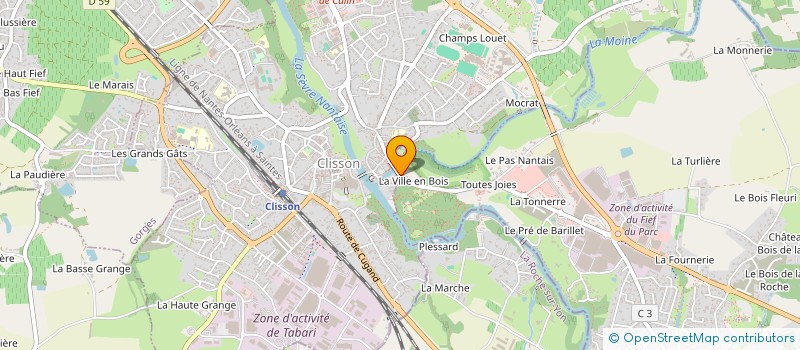 localisation de l'entreprise MONSIEUR STEPHANE RICOU  CLISSON