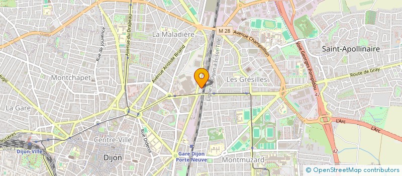localisation de l'entreprise MONSIEUR STEPHANE RIOU à DIJON