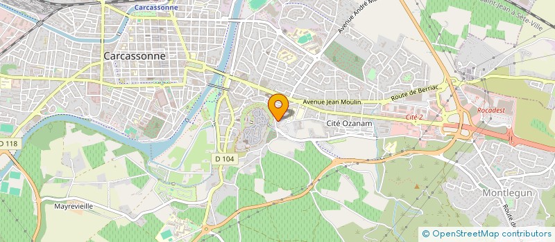 localisation de l'entreprise MONSIEUR STEPHANE RIVES  CARCASSONNE