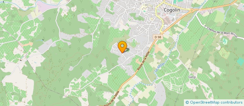 localisation de l'entreprise MONSIEUR STEPHANE RIVOIRE  COGOLIN