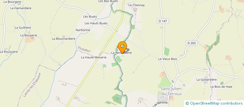 localisation de l'entreprise MONSIEUR STEPHANE ROBERT  SAINT-JULIEN-DU-TERROUX