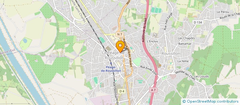 localisation de l'entreprise MONSIEUR STEPHANE ROBERT  LE PEAGE-DE-ROUSSILLON