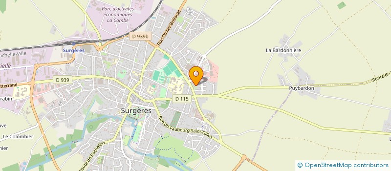 localisation de l'entreprise MONSIEUR STEPHANE ROBERT  SURGERES