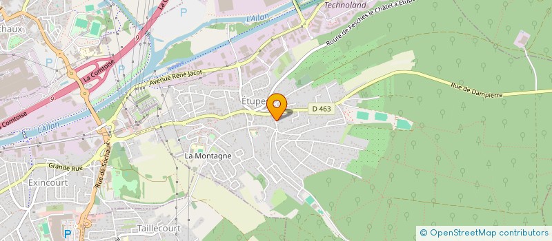 localisation de l'entreprise MONSIEUR STEPHANE ROBINNE  ETUPES