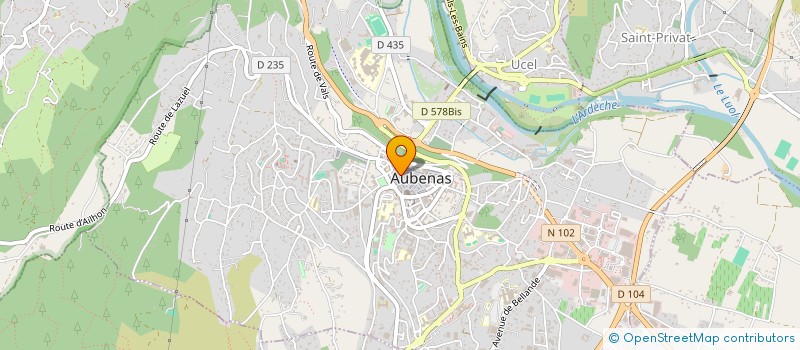 localisation de l'entreprise MONSIEUR STEPHANE ROCHE à AUBENAS