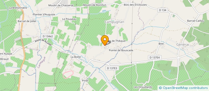 localisation de l'entreprise MONSIEUR STEPHANE ROCHE  CAMPUGNAN