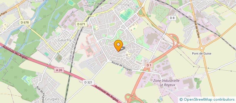 localisation de l'entreprise MONSIEUR STEPHANE ROGER  GAUCHY