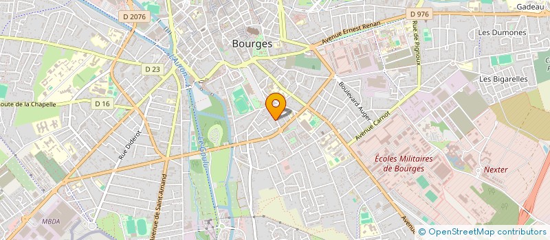 localisation de l'entreprise MONSIEUR STEPHANE ROGER  BOURGES