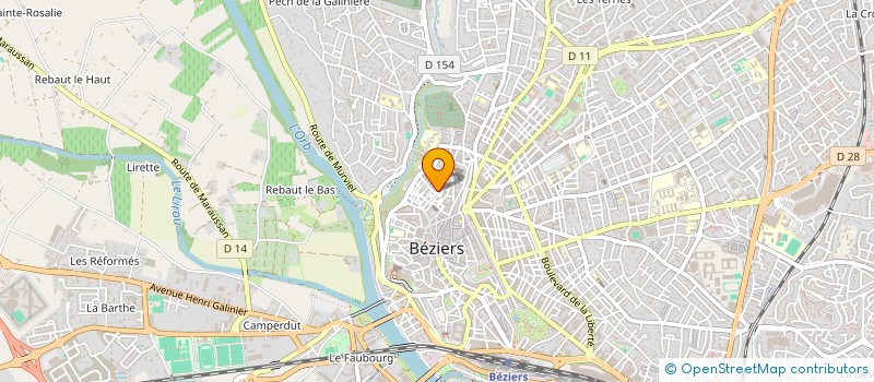 localisation de l'entreprise MONSIEUR STEPHANE ROLAND  BEZIERS