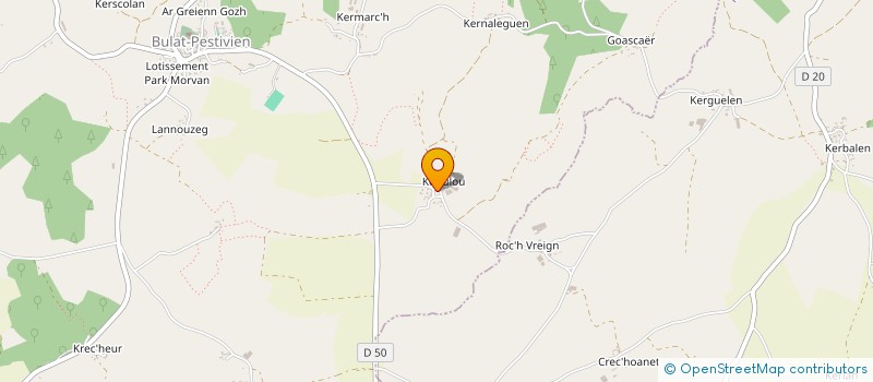 localisation de l'entreprise MONSIEUR STEPHANE ROLLAND  BULAT-PESTIVIEN