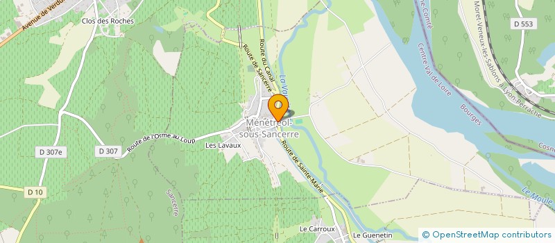 localisation de l'entreprise MONSIEUR STEPHANE ROLLAND  MENETREOL-SOUS-SANCERRE