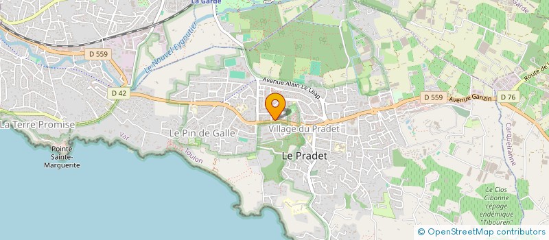 localisation de l'entreprise MONSIEUR STEPHANE ROLLAND  LE PRADET