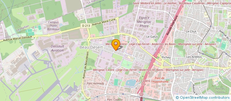 localisation de l'entreprise MONSIEUR STEPHANE ROMPANTE  MERIGNAC