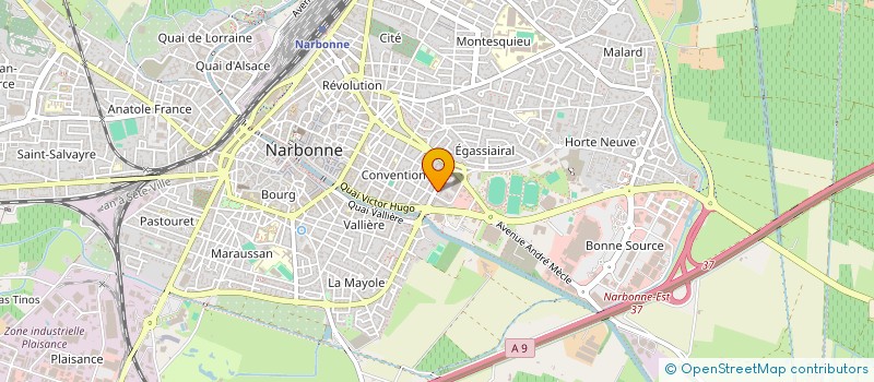 localisation de l'entreprise MONSIEUR STEPHANE ROQUES à NARBONNE