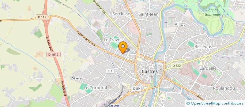 localisation de l'entreprise MONSIEUR STEPHANE ROQUES  CASTRES