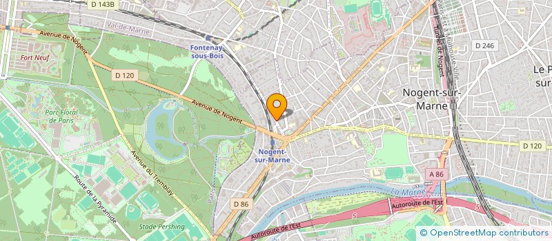 localisation de l'entreprise MONSIEUR STEPHANE ROSIER  NOGENT-SUR-MARNE