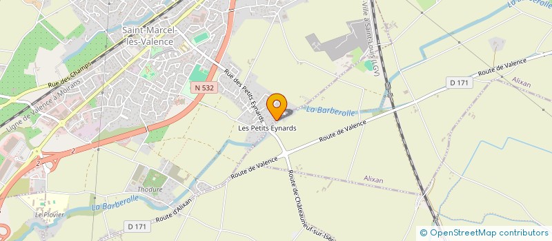 localisation de l'entreprise MONSIEUR STEPHANE ROSSILLOL  SAINT-MARCEL-LES-VALENCE