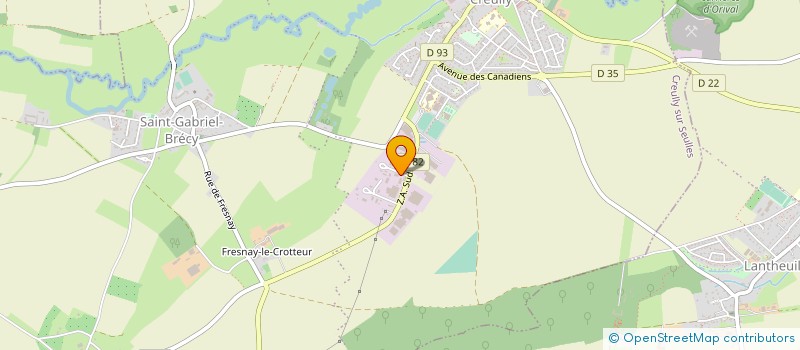 localisation de l'entreprise MONSIEUR STEPHANE ROTGER  CREULLY SUR SEULLES