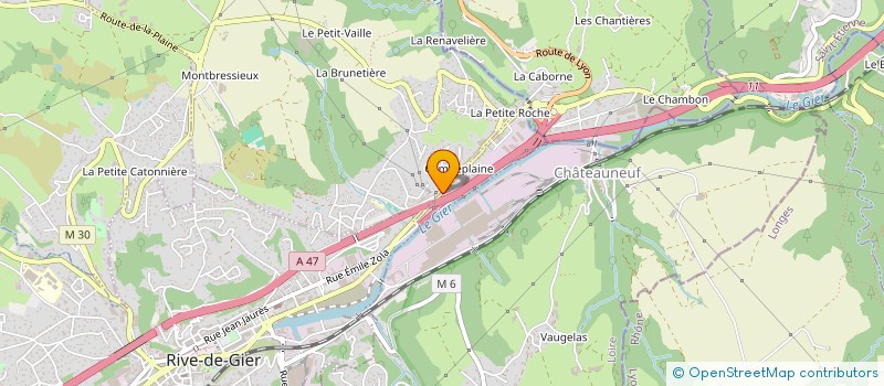 localisation de l'entreprise MONSIEUR STEPHANE ROUGIER  RIVE-DE-GIER