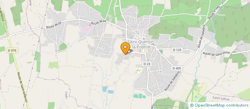 localisation de l'entreprise MONSIEUR STEPHANE ROURE à SAINT-QUENTIN-LA-POTERIE