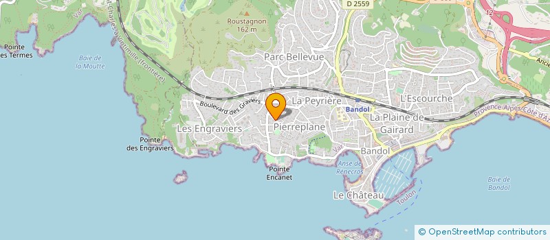 localisation de l'entreprise MONSIEUR STEPHANE ROUSSEAU  BANDOL