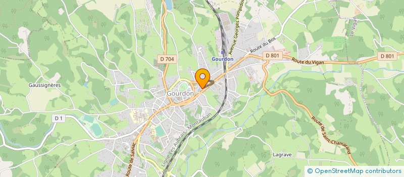 localisation de l'entreprise MONSIEUR STEPHANE ROUTTIER  GOURDON