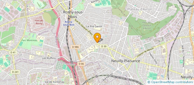 localisation de l'entreprise MONSIEUR STEPHANE ROUX à ROSNY-SOUS-BOIS