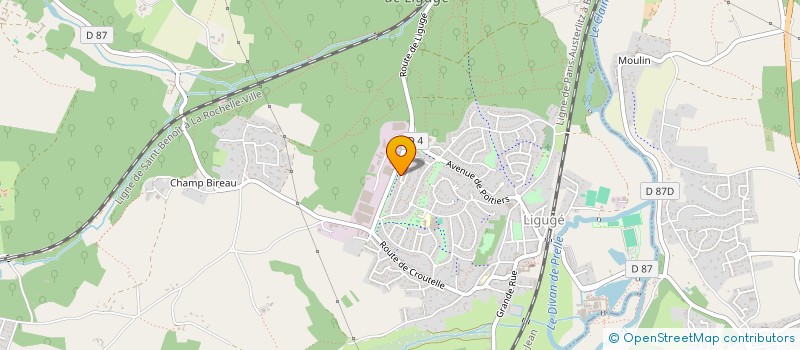 localisation de l'entreprise MONSIEUR STEPHANE ROY  LIGUGE