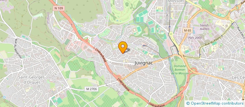 localisation de l'entreprise MONSIEUR STEPHANE ROY  JUVIGNAC