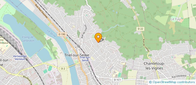 localisation de l'entreprise MONSIEUR STEPHANE ROZIERE  TRIEL-SUR-SEINE