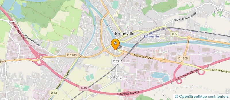 localisation de l'entreprise MONSIEUR STEPHANE RUHLMANN  BONNEVILLE