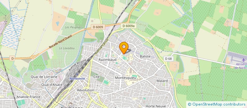 localisation de l'entreprise MONSIEUR STEPHANE RUIZ  NARBONNE