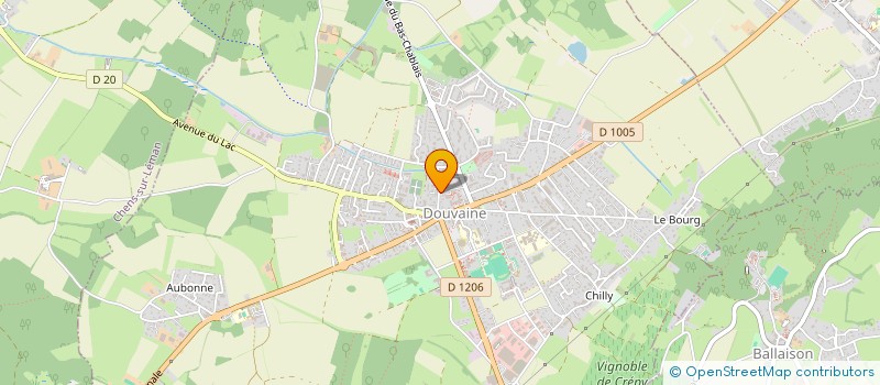 localisation de l'entreprise MONSIEUR STEPHANE SAHIN  DOUVAINE